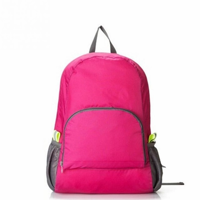 Portable Fashion Travel Backpacks Zipper Soild Nylon Back Pack Daily Traveling Women men Shoulder Bags Folding Bag