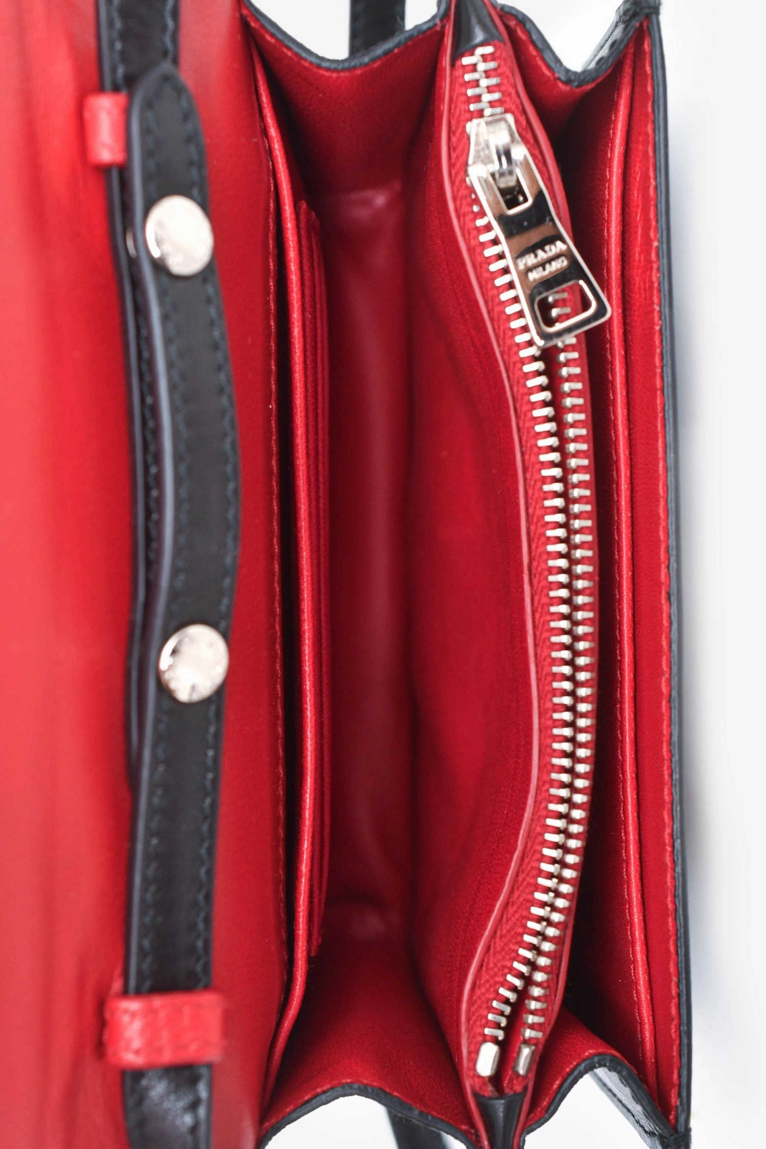 Prada Black Leather Mini Crossbody