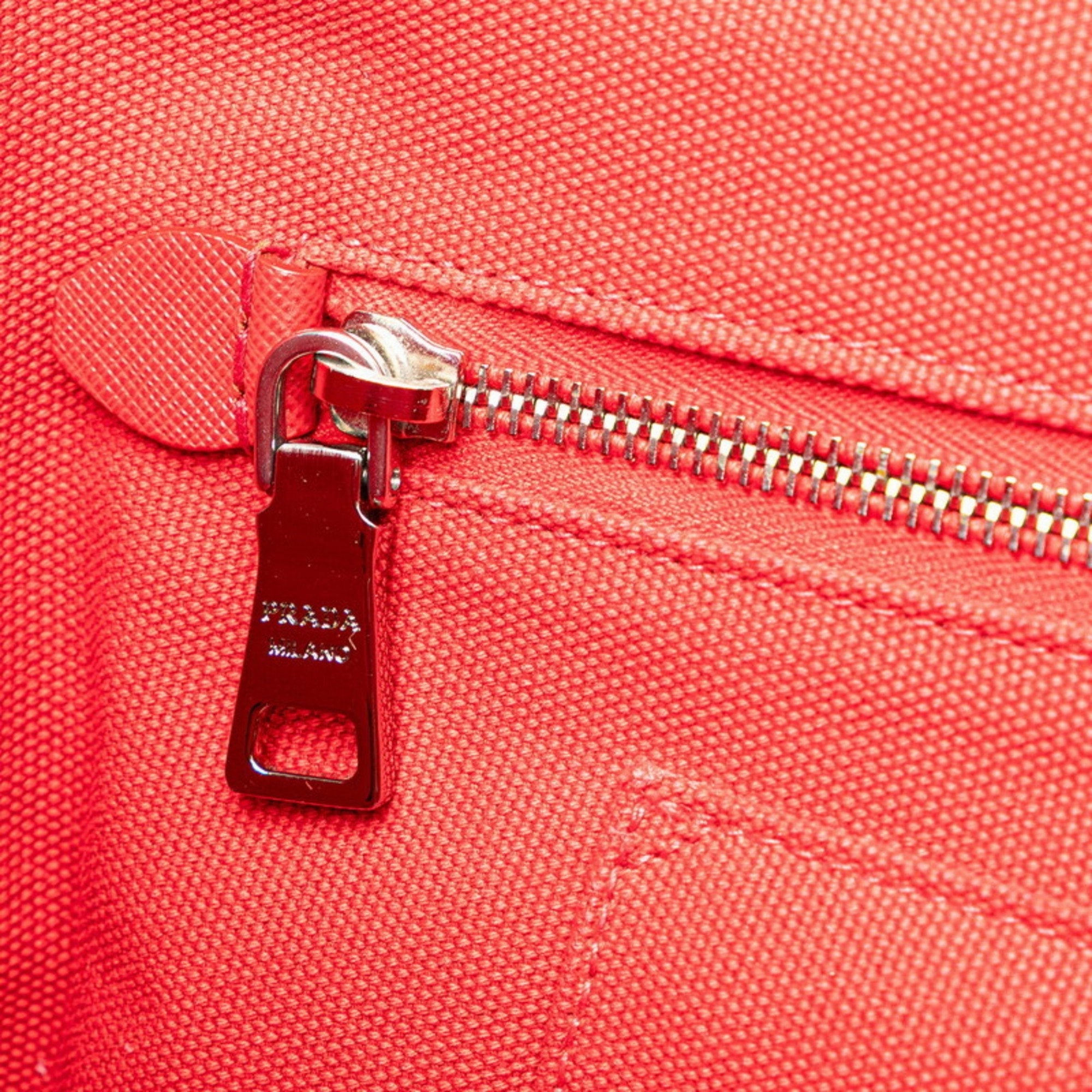 Prada Canvas Handbag Shoulder Bag (Pre-Owned)