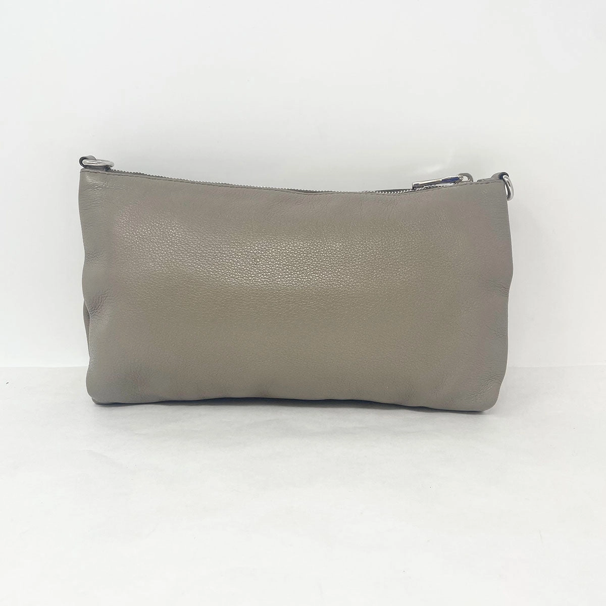 Prada Enameled Metal Triangle Crossbody