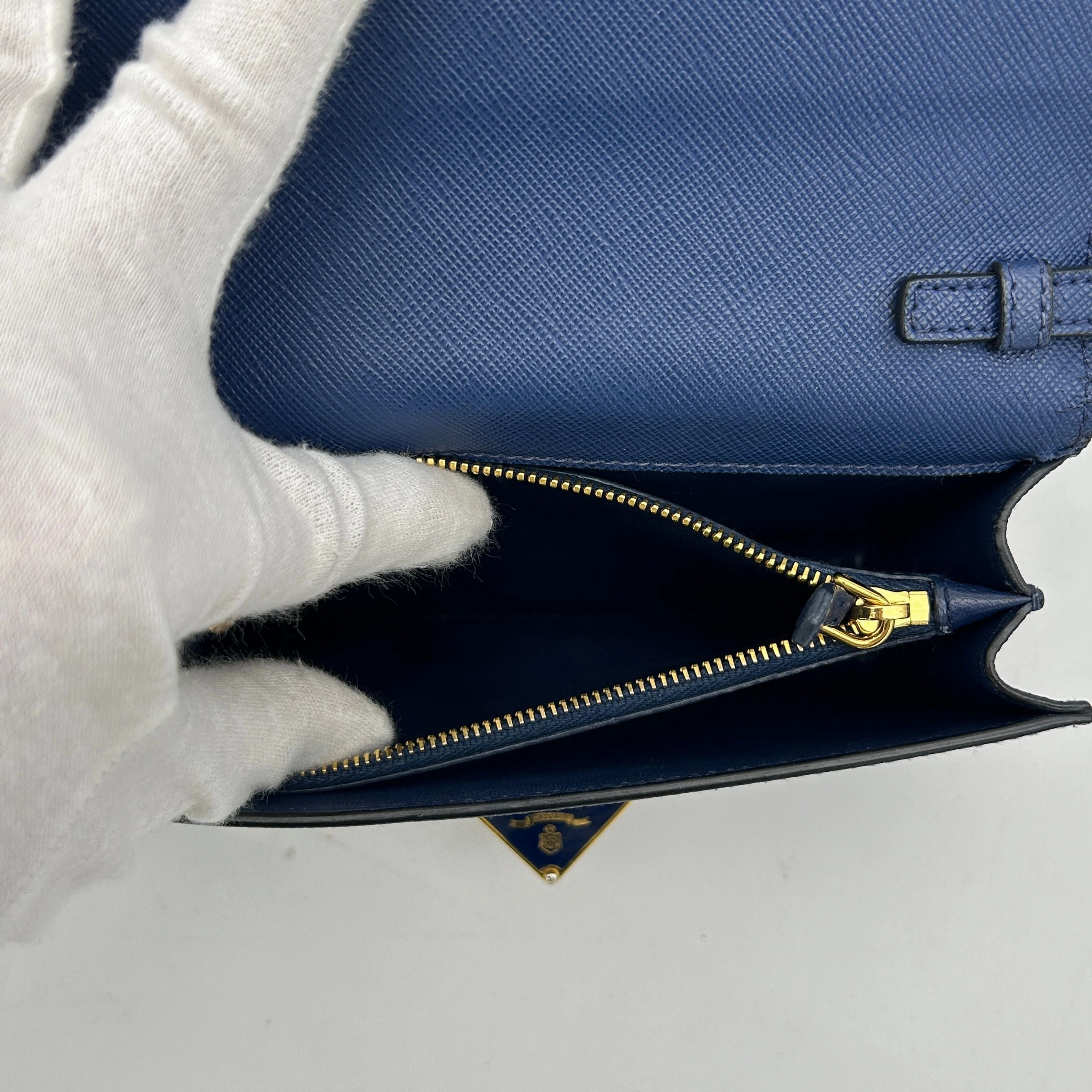Prada Flip Lock Chain Crossbody Bag LA40891
