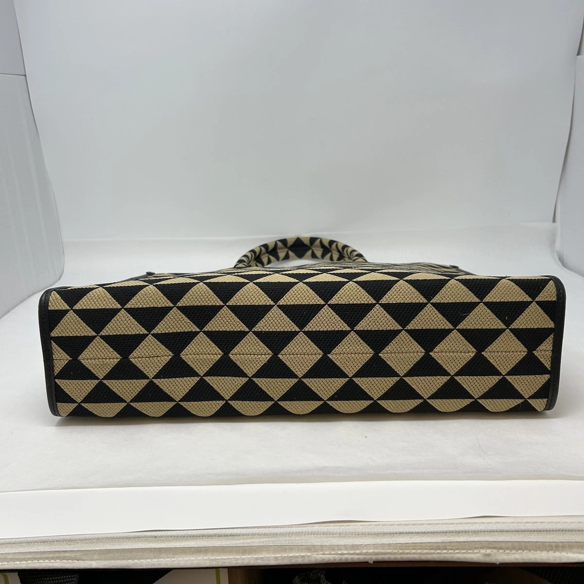 Prada Large Canvas Triangolo Symbole Tote