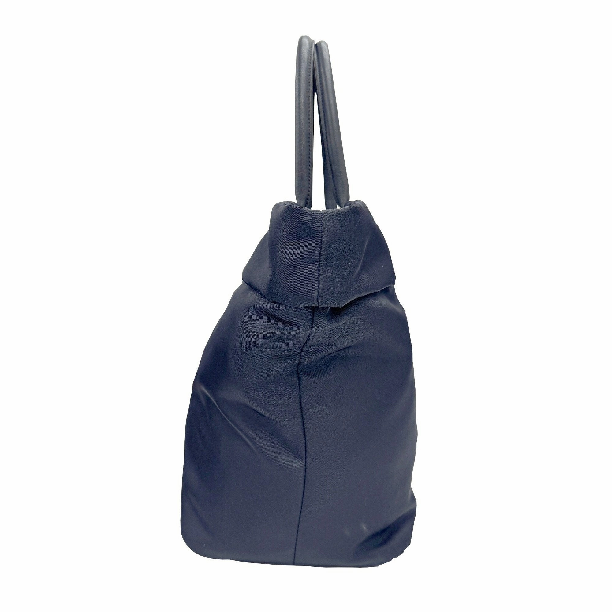 Prada Nylon Leather Handbag Shoulder Bag (Pre-Owned)