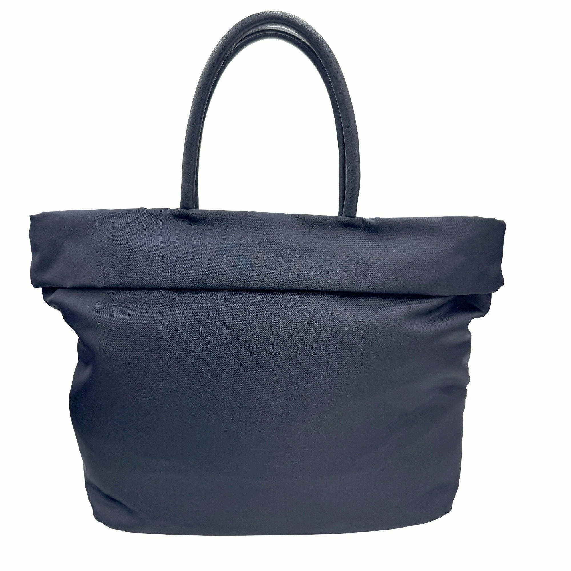 Prada Nylon Leather Handbag Shoulder Bag (Pre-Owned)