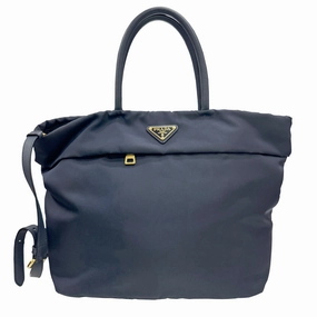 Prada Nylon Leather Handbag Shoulder Bag (Pre-Owned)