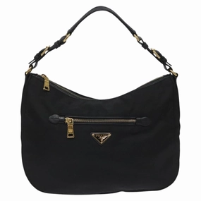 Prada Tessuto Canvas Shoulder Bag (Pre-Owned)