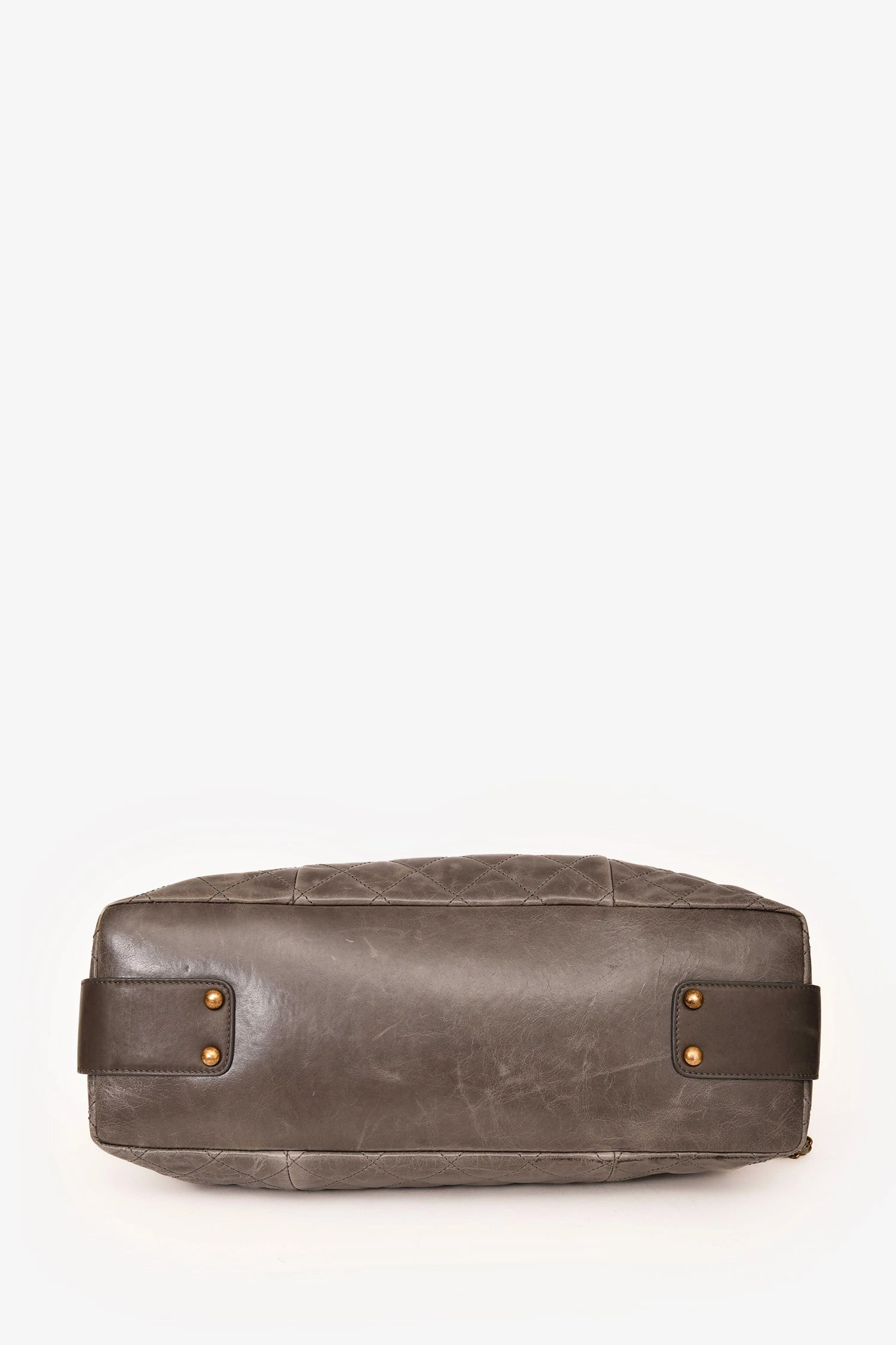 Pre-Loved Chanel 2012 Grey Bindi Galuchat Flap Bag