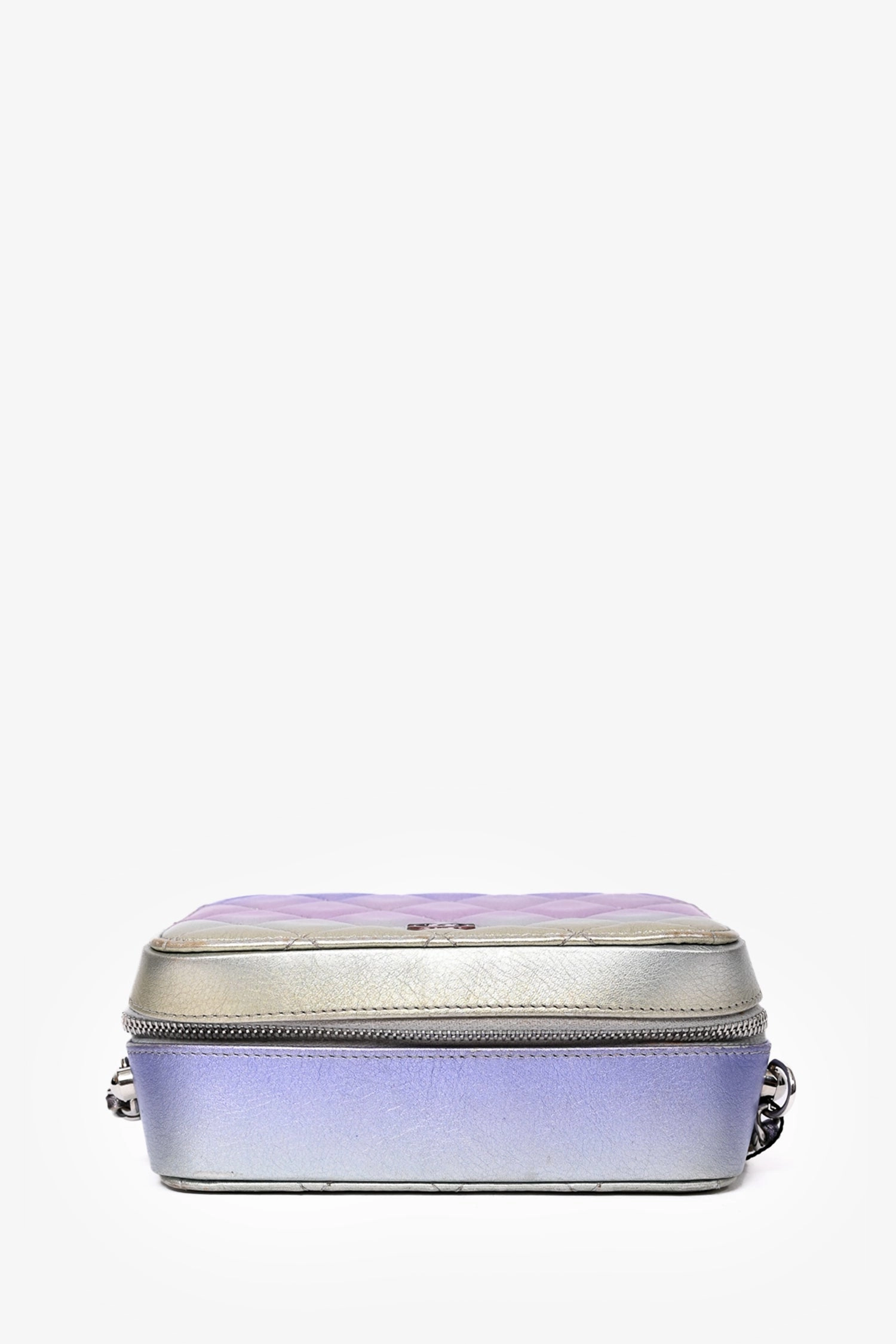 Pre-Loved Chanel 2021 Iridescent Quilted Lambskin Cube Crossbody
