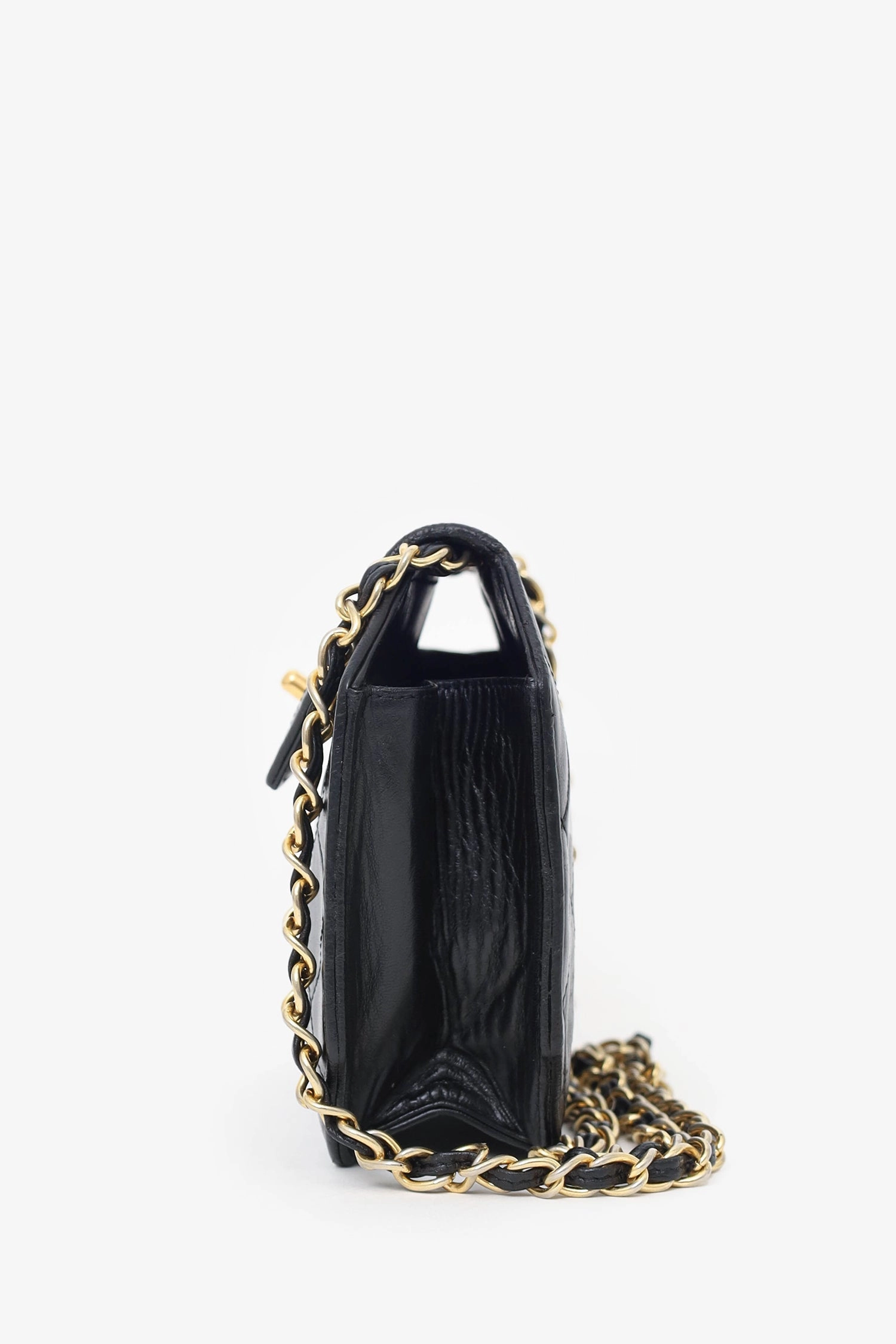 Pre-Loved Chanel Black Quilted Leather Octagon CC Flap Bag
