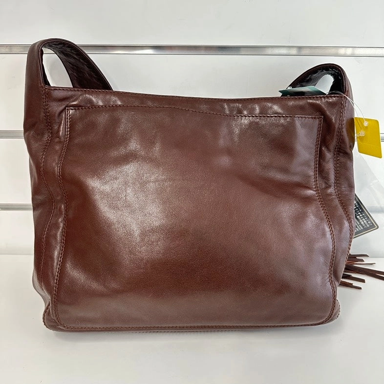 Pre-loved Chanel Crossbody Bag 2757 in Brown Leather