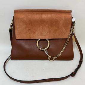Preloved Chlo Faye Bag Tan Leather Crossbody