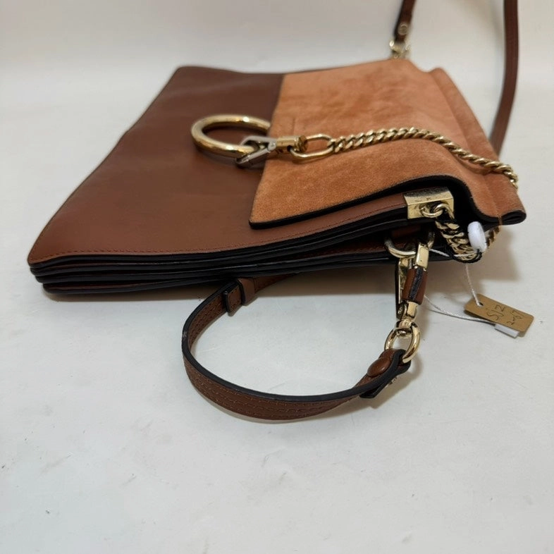 Preloved Chlo Faye Bag Tan Leather Crossbody