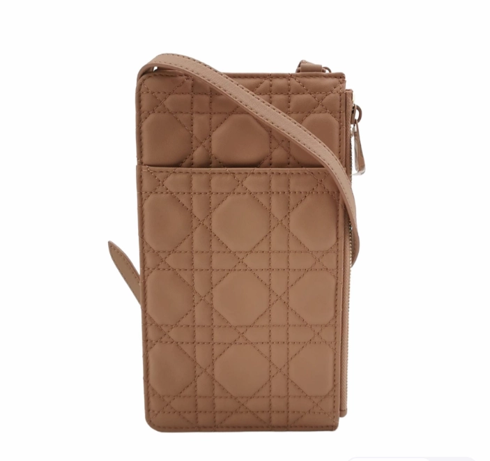 Preloved Dior cannage Crossbody bag beige 11cm*20cm*1cm 087841900459