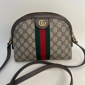 Preloved Gucci Ophidia GG Supreme Canvas Brown Shoulder Bag