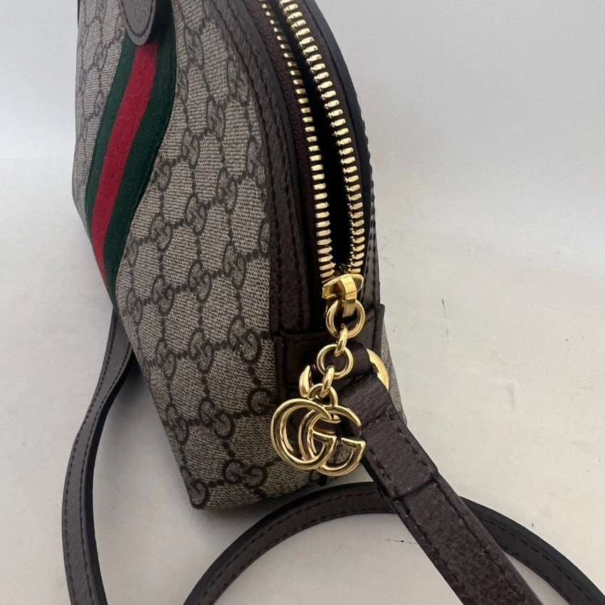 Preloved Gucci Ophidia GG Supreme Canvas Brown Shoulder Bag