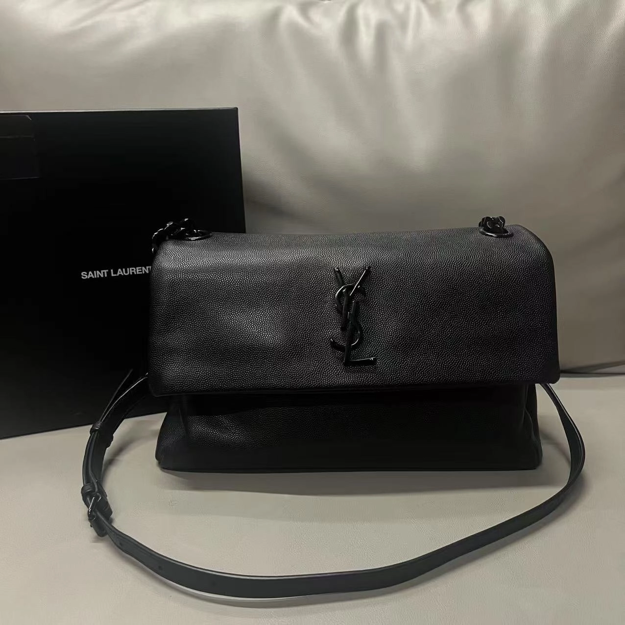 preloved YSL so black shoulder/crossbody bag