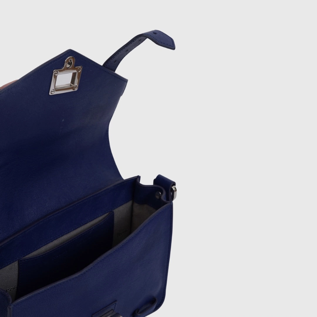 Proenza Schouler PS1 Crossbody bag Mini Lambskin Blue SHW