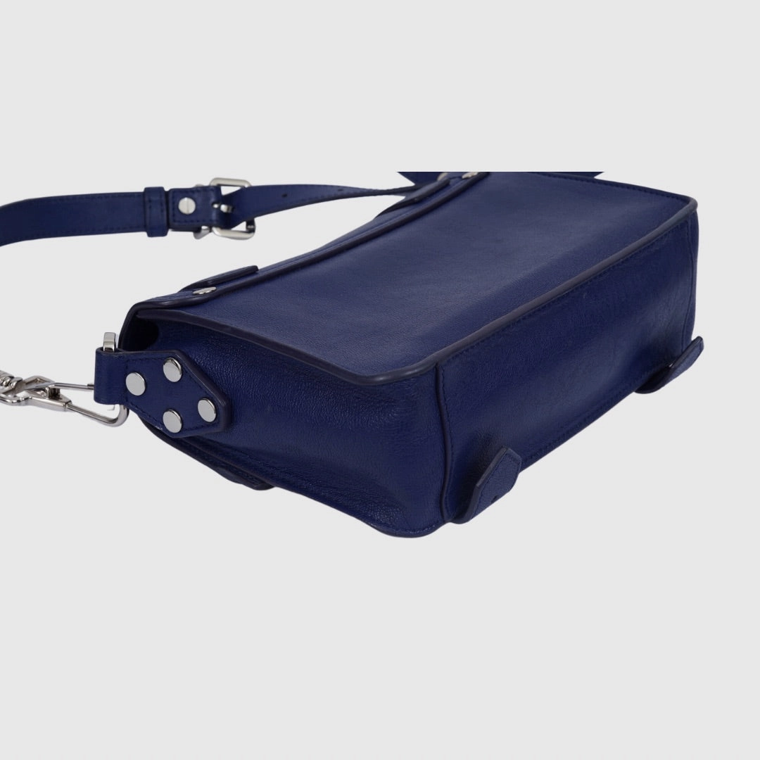 Proenza Schouler PS1 Crossbody bag Mini Lambskin Blue SHW