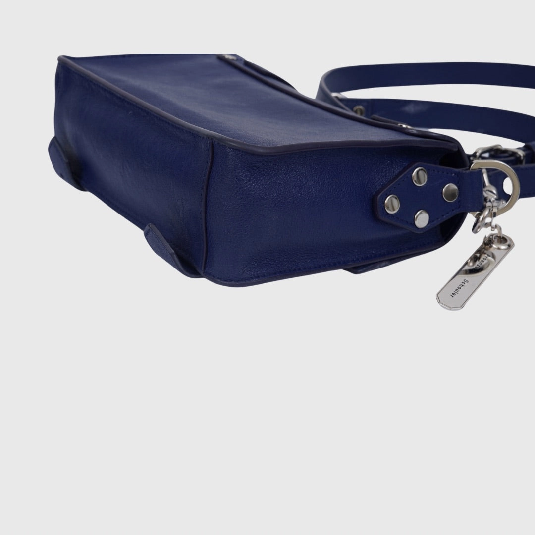 Proenza Schouler PS1 Crossbody bag Mini Lambskin Blue SHW