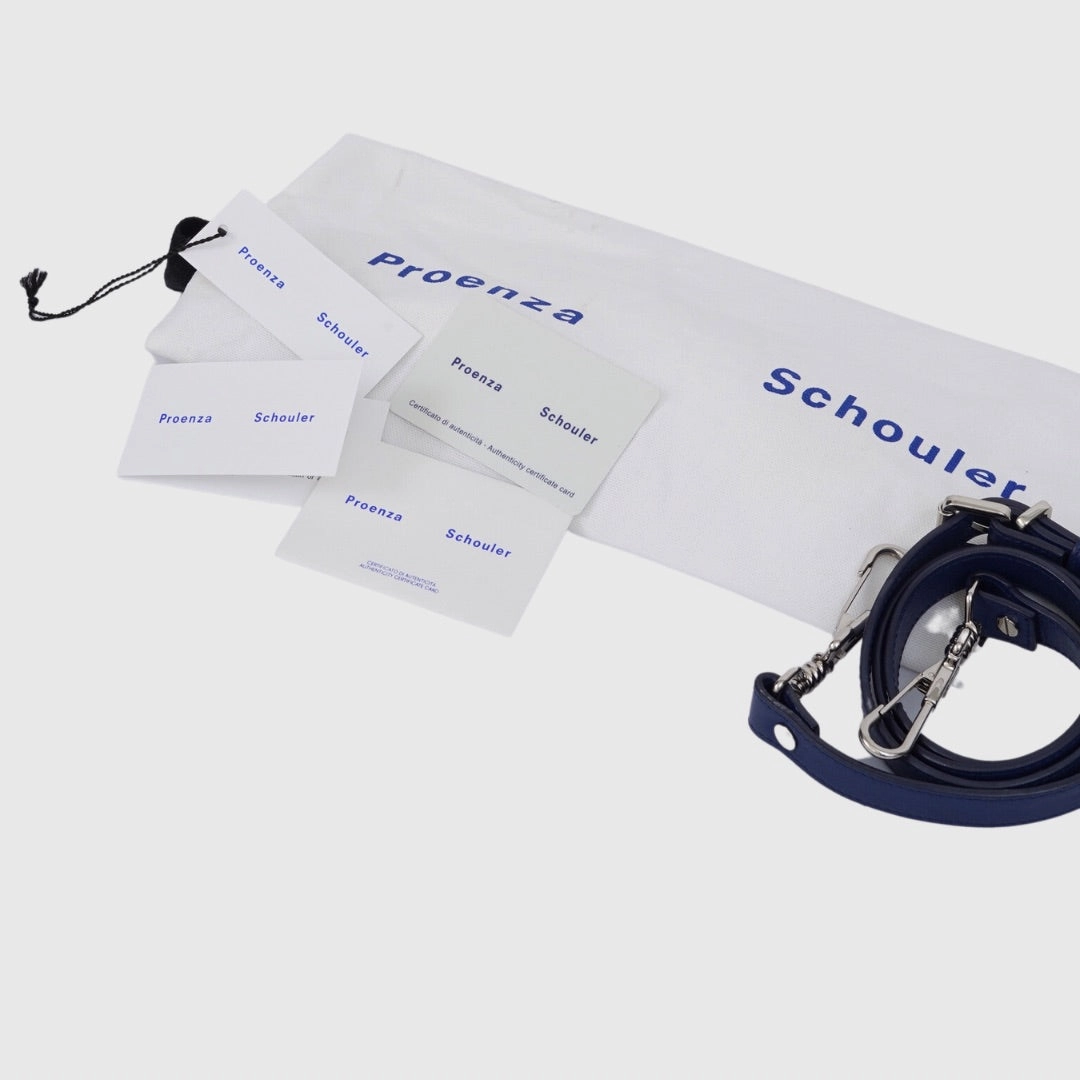 Proenza Schouler PS1 Crossbody bag Mini Lambskin Blue SHW
