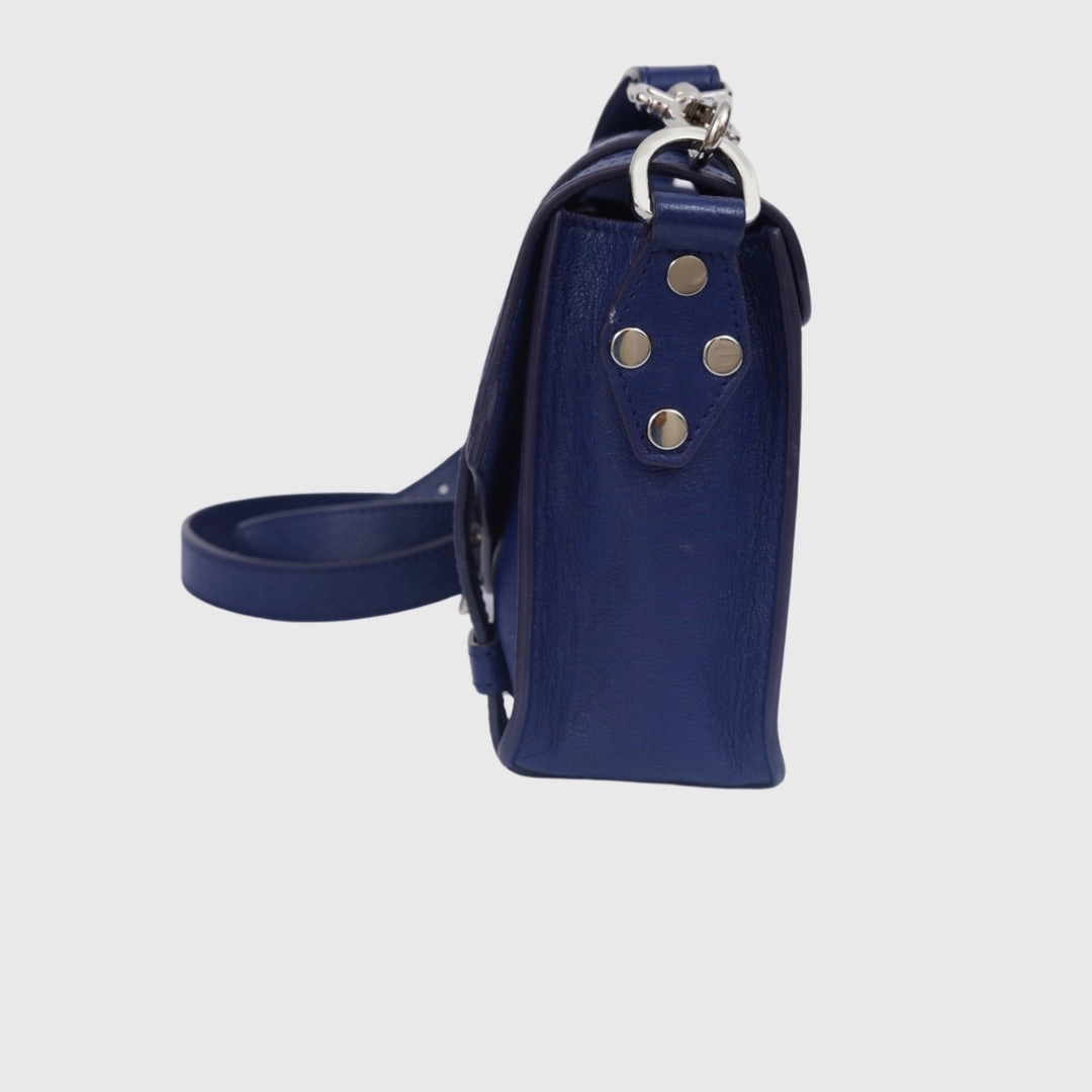 Proenza Schouler PS1 Crossbody bag Mini Lambskin Blue SHW