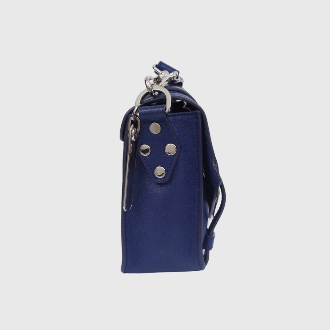 Proenza Schouler PS1 Crossbody bag Mini Lambskin Blue SHW