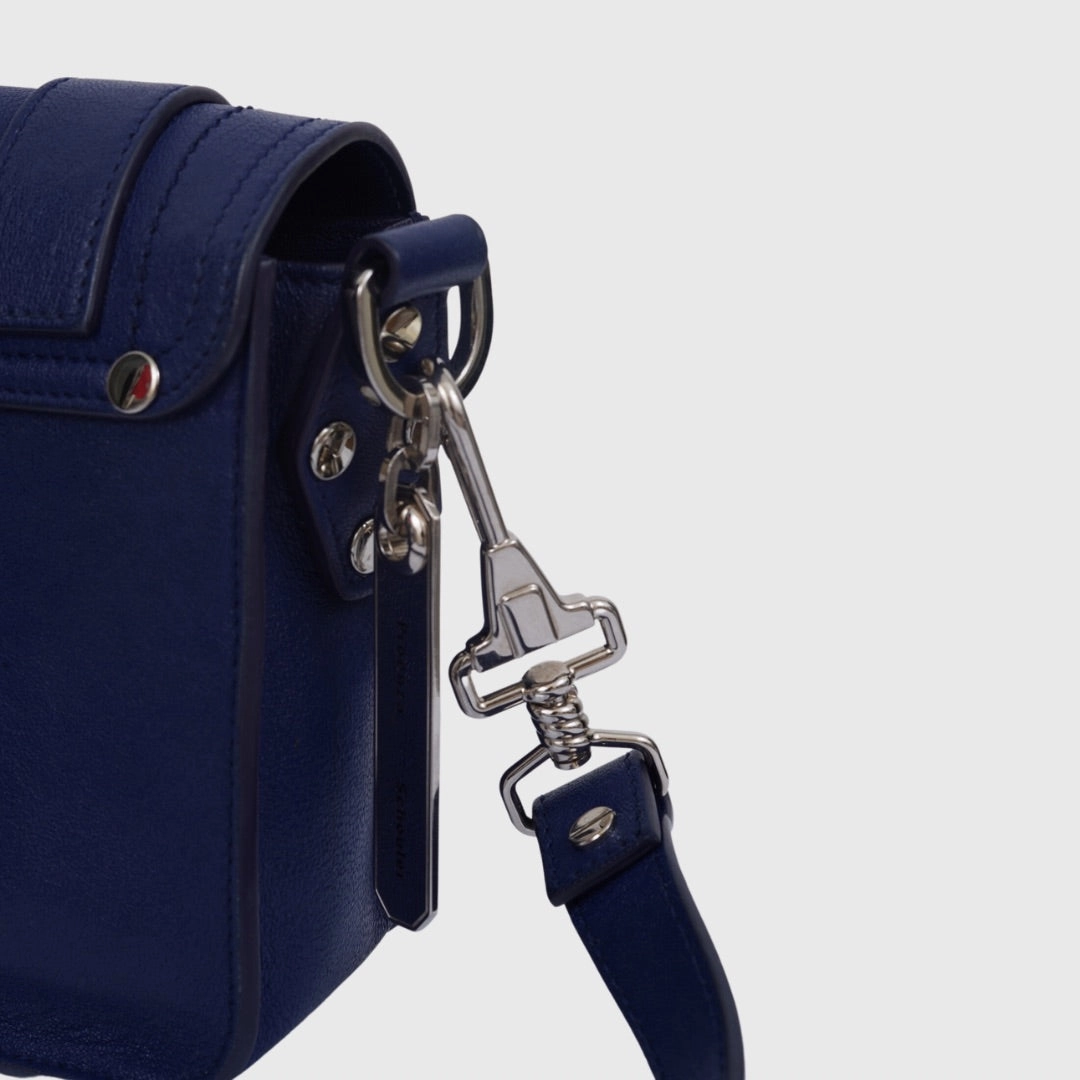 Proenza Schouler PS1 Crossbody bag Mini Lambskin Blue SHW
