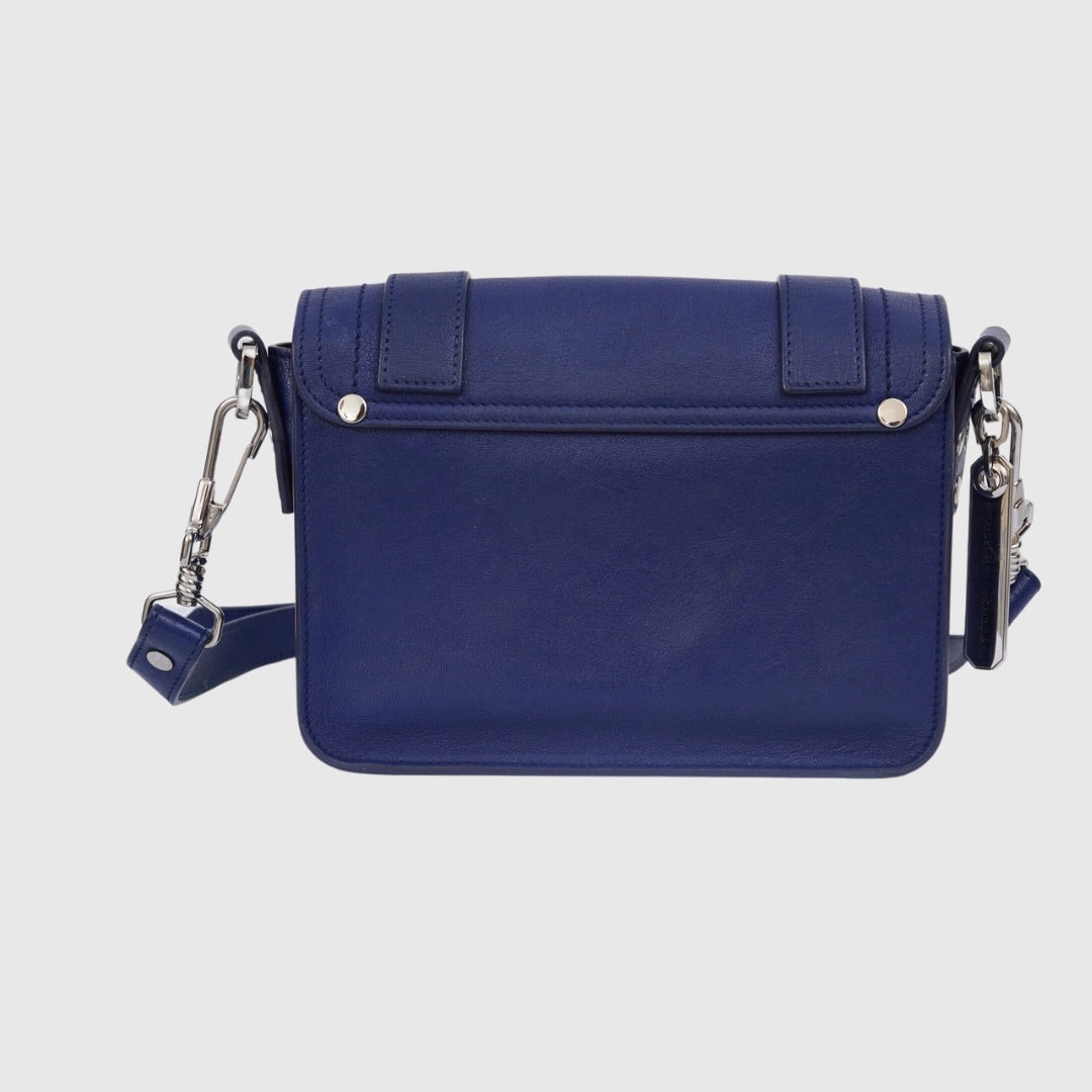 Proenza Schouler PS1 Crossbody bag Mini Lambskin Blue SHW