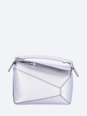 Puzzle Edge Mini Bag in Laminated Lambskin