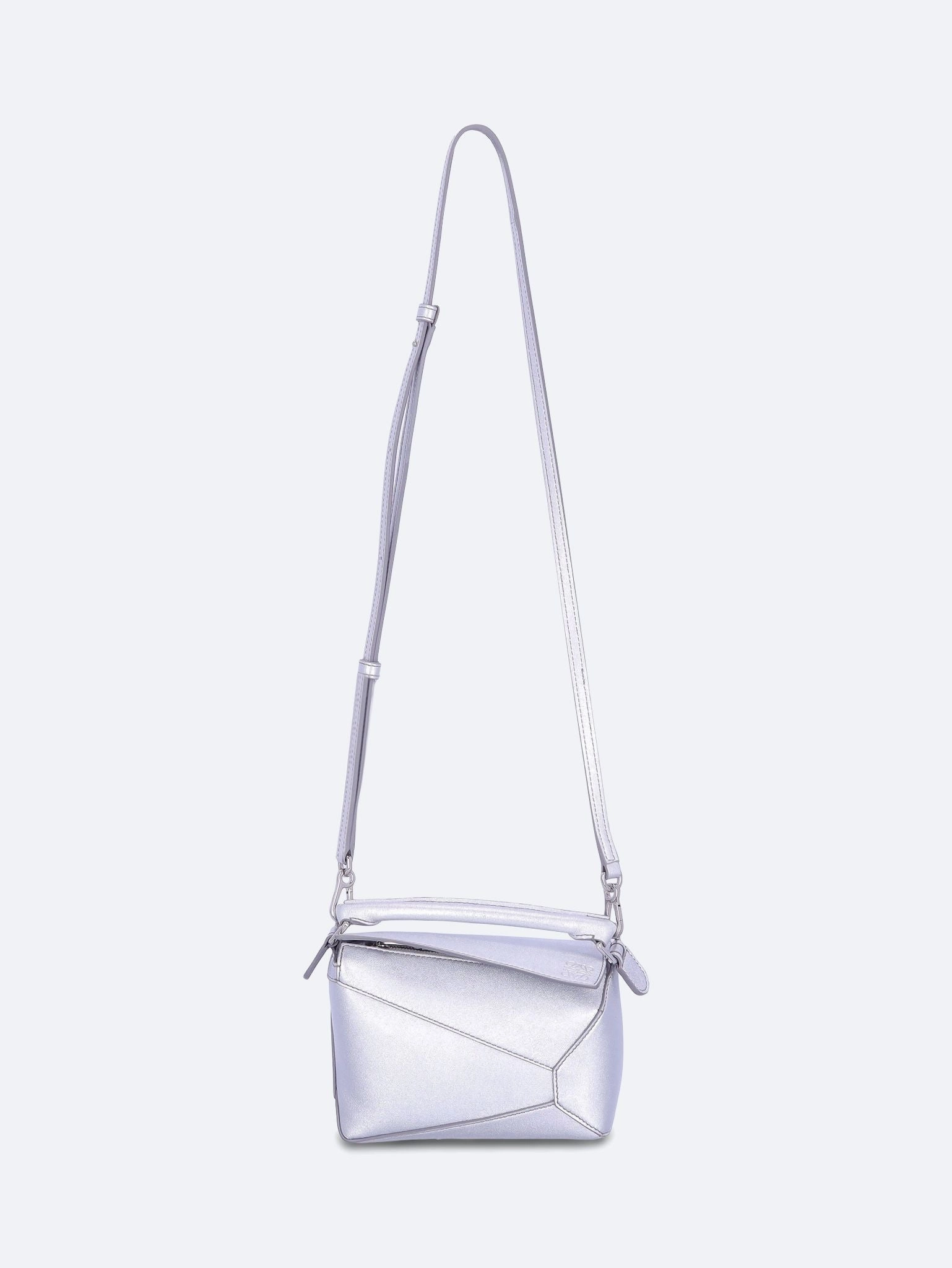 Puzzle Edge Mini Bag in Laminated Lambskin