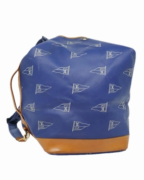 PVC Leather Shoulder Bag with Marine Inspired Design
