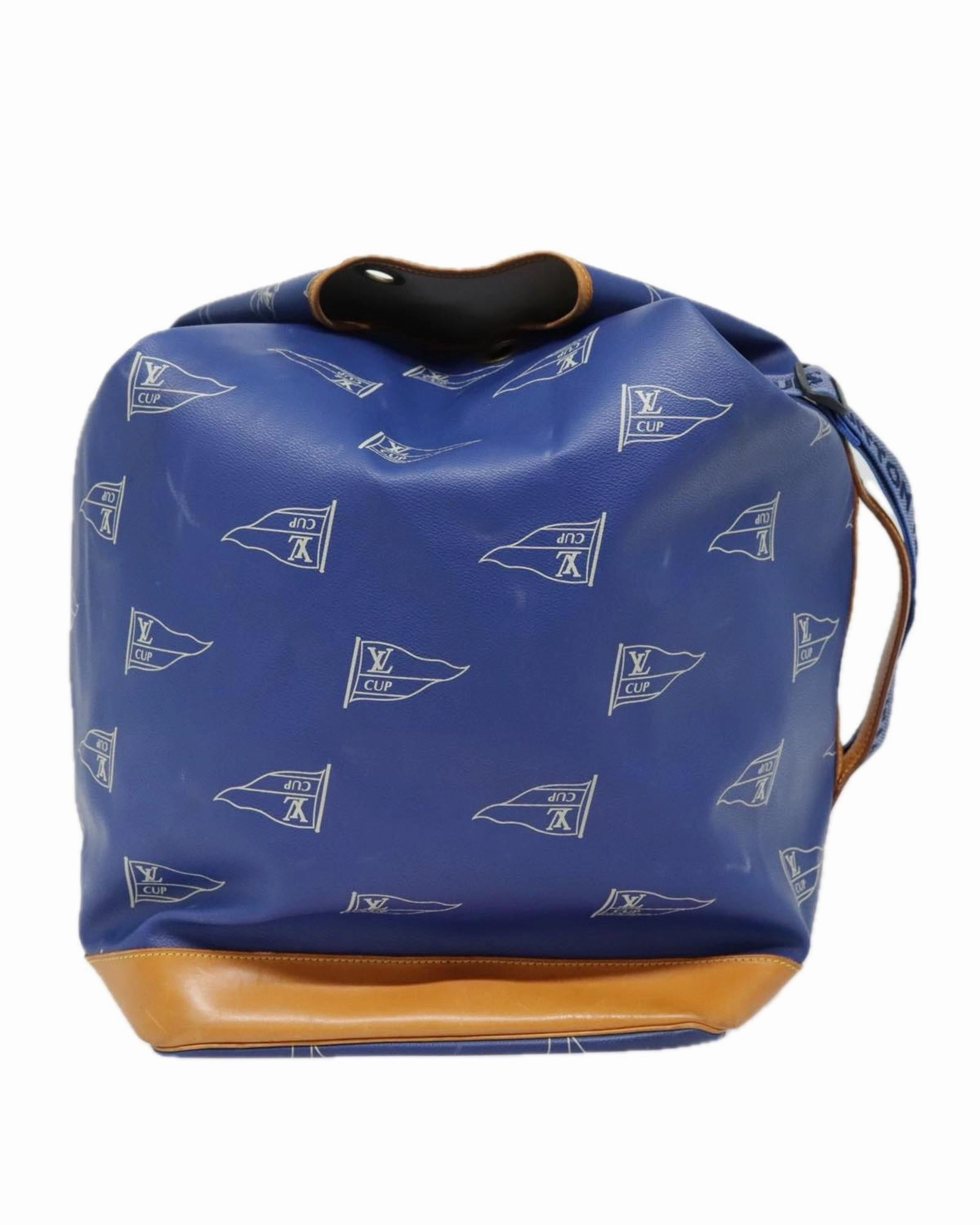 PVC Leather Shoulder Bag with Marine Inspired Design