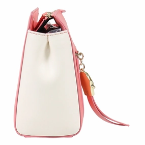 Roberto Cavalli Class GWLPD4 T35 Brigitte 00 Peach/Ivory Small Shoulder Bag for womens