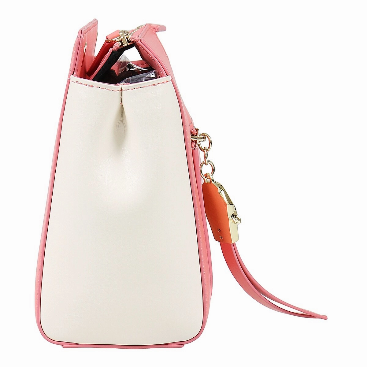 Roberto Cavalli Class GWLPD4 T35 Brigitte 00 Peach/Ivory Small Shoulder Bag for womens