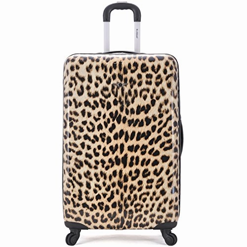 Rockland Luggage 3 Piece Upright Set, Leopard, Medium