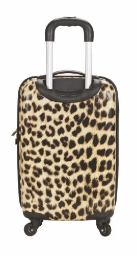 Rockland Luggage 3 Piece Upright Set, Leopard, Medium