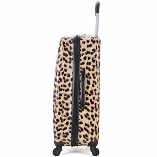 Rockland Luggage 3 Piece Upright Set, Leopard, Medium