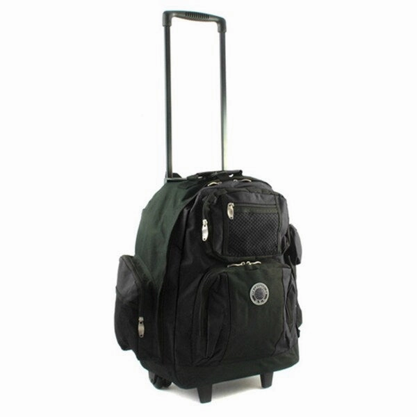 Roll-Away 18-inch Deluxe Rolling Unisex Polyester Carry-on Backpack