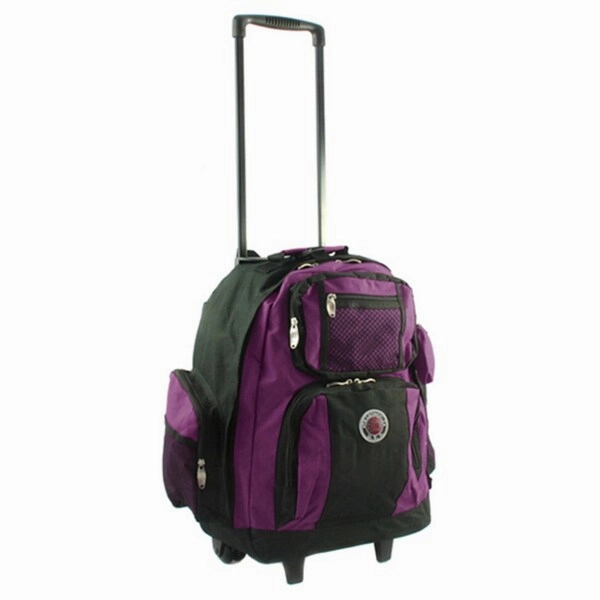Roll-Away 18-inch Deluxe Rolling Unisex Polyester Carry-on Backpack