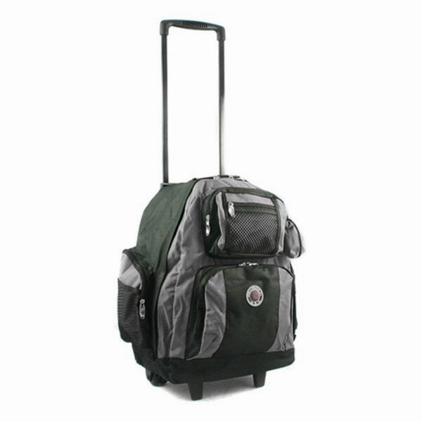 Roll-Away 18-inch Deluxe Rolling Unisex Polyester Carry-on Backpack