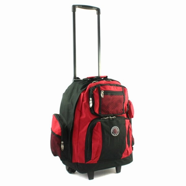 Roll-Away 18-inch Deluxe Rolling Unisex Polyester Carry-on Backpack
