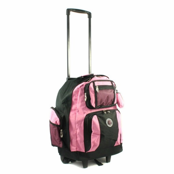 Roll-Away 18-inch Deluxe Rolling Unisex Polyester Carry-on Backpack