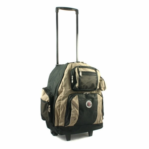 Roll-Away 18-inch Deluxe Rolling Unisex Polyester Carry-on Backpack