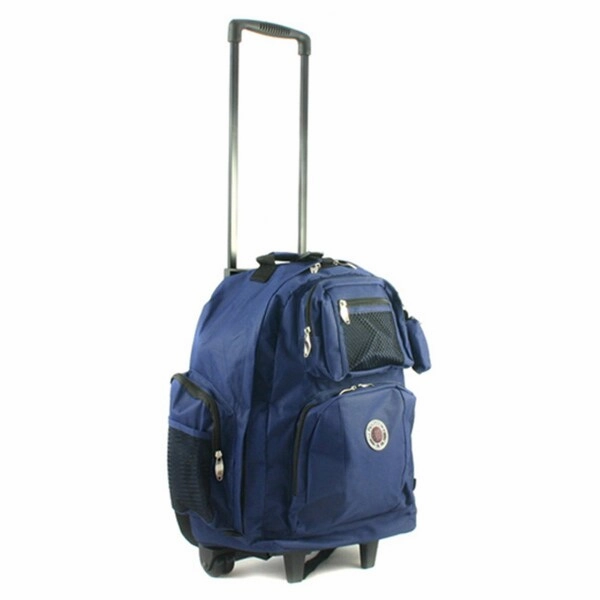 Roll-Away 18-inch Deluxe Rolling Unisex Polyester Carry-on Backpack