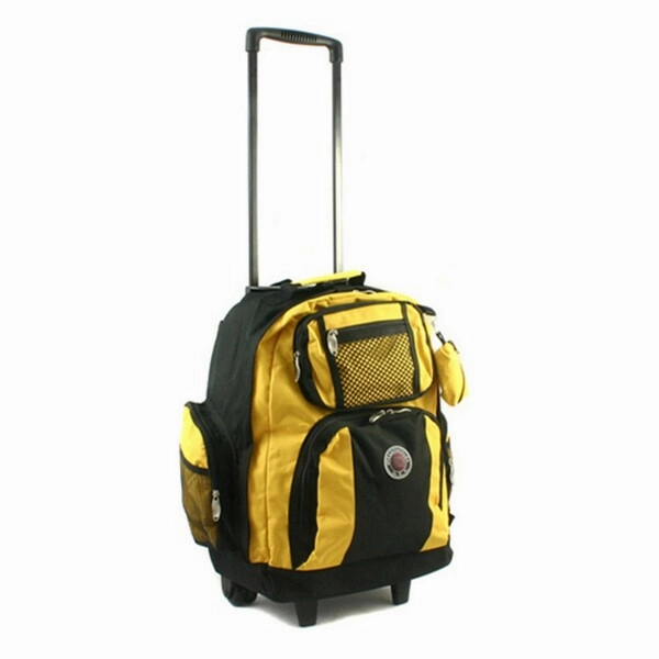 Roll-Away 18-inch Deluxe Rolling Unisex Polyester Carry-on Backpack