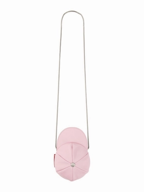 Rounded Cap-Style Mini Bag With Metallic Chain Strap