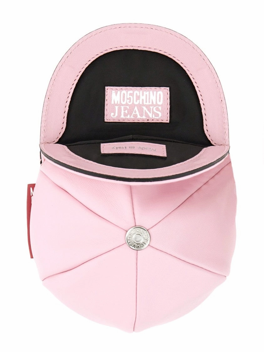 Rounded Cap-Style Mini Bag With Metallic Chain Strap