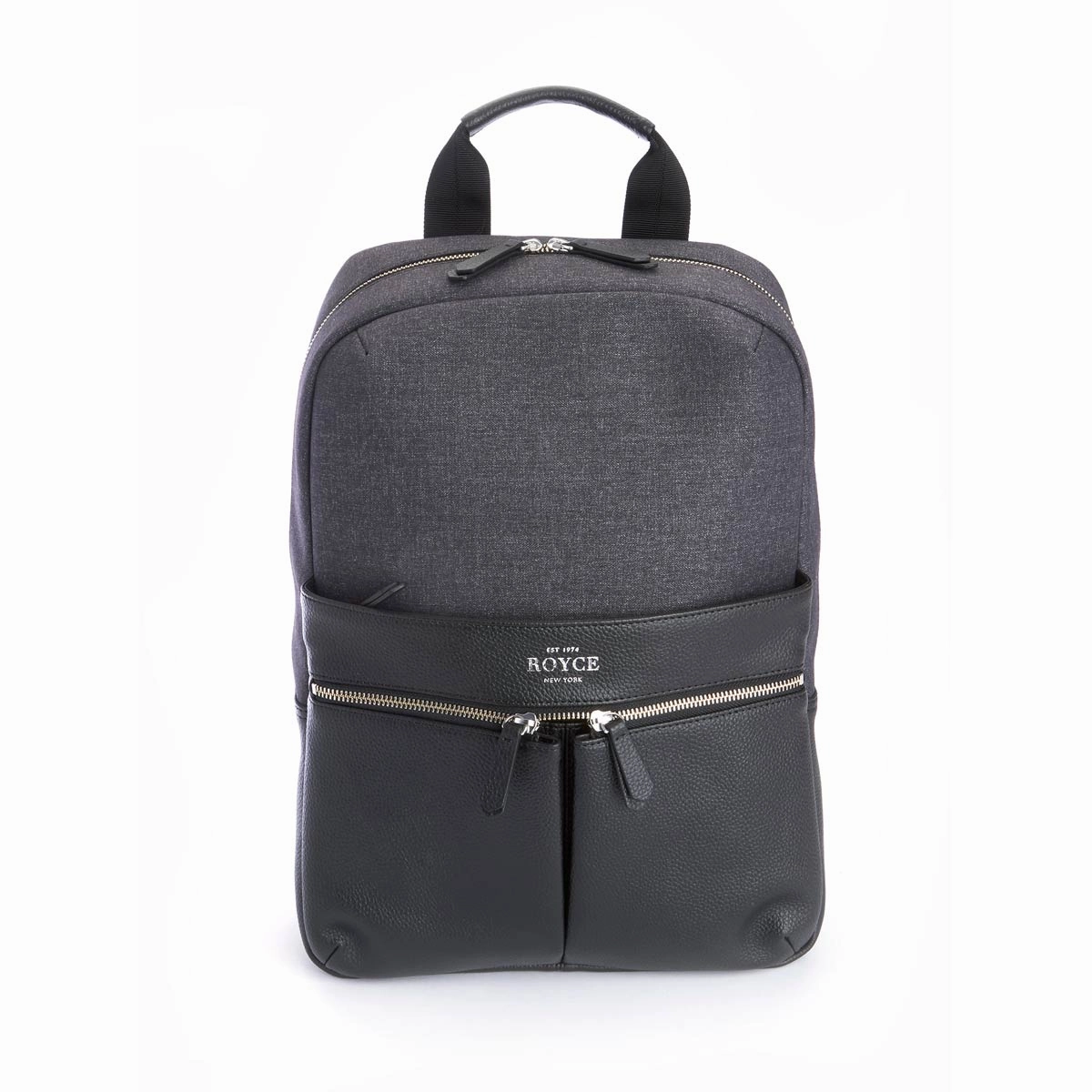 Royce Power Bank Charging Leather Laptop Backpack