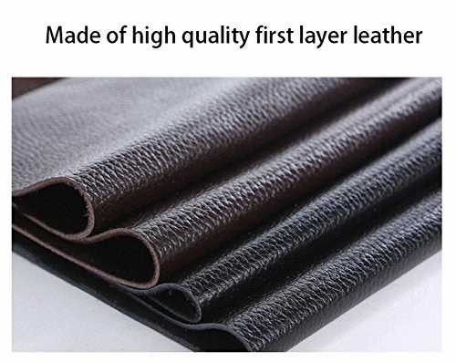 Saierlong New Mens Black Genuine Leather Briefcase Messenger Bags Business Handbags