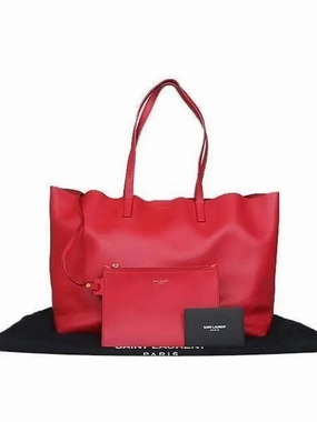 Saint Laurent 394195 Red color CALF shopper shoulder bag auxiliary pouch